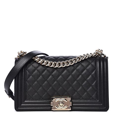 chanel boy cavior black|boys chanel flap bag.